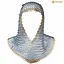 Galvanized chainmail coif, brass edge, butted round rings - Celtic Webmerchant