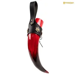 Teuflisches Trinkhorn mit luxuriöser Trinkhornhalterung - Celtic Webmerchant