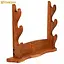 Wooden sword stand for three swords, table stand - Celtic Webmerchant