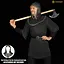 Capuche de mailles noires, bordure en laiton, anneaux ronds non rivetés - Celtic Webmerchant