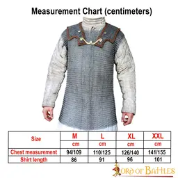 Römische Lorica Hamata, gemischte flache Ringe – runde Nieten - Celtic Webmerchant