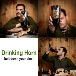Celtic drinking horn with knot motif - Celtic Webmerchant