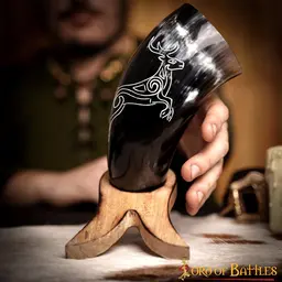 Engraved drinking horn Cernunnos - Celtic Webmerchant