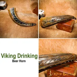 Engraved drinking horn Rogue - Celtic Webmerchant
