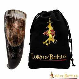 Scottish drinking horn, rampant lion - Celtic Webmerchant