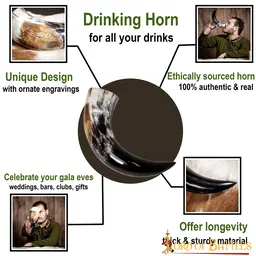 Scottish drinking horn, rampant lion - Celtic Webmerchant