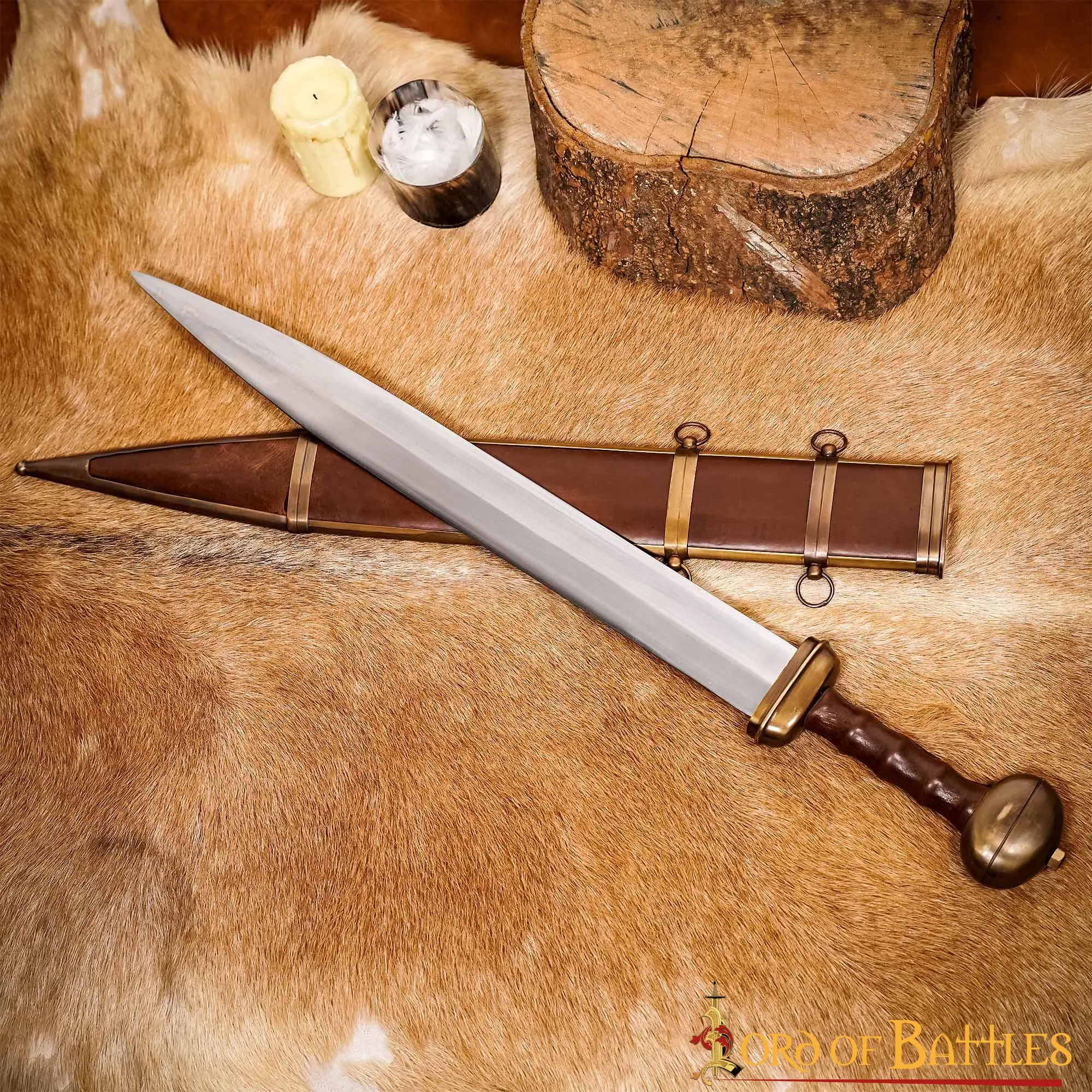 Glaive de centurion romain avec fourreau | Accessoire costume antique