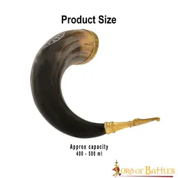 Algiz protection rune drinking horn - Celtic Webmerchant