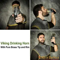 Algiz beschermings rune drinkhoorn - Celtic Webmerchant