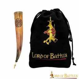 Drinking horn with sun wheel - Celtic Webmerchant