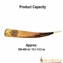 Drinking horn with sun wheel - Celtic Webmerchant