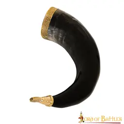 Engraved Odin drinking horn - Celtic Webmerchant