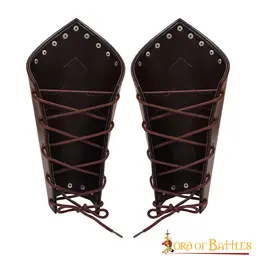 Leather bracers with cross - Celtic Webmerchant