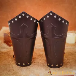 Leren bracers met kruis - Celtic Webmerchant