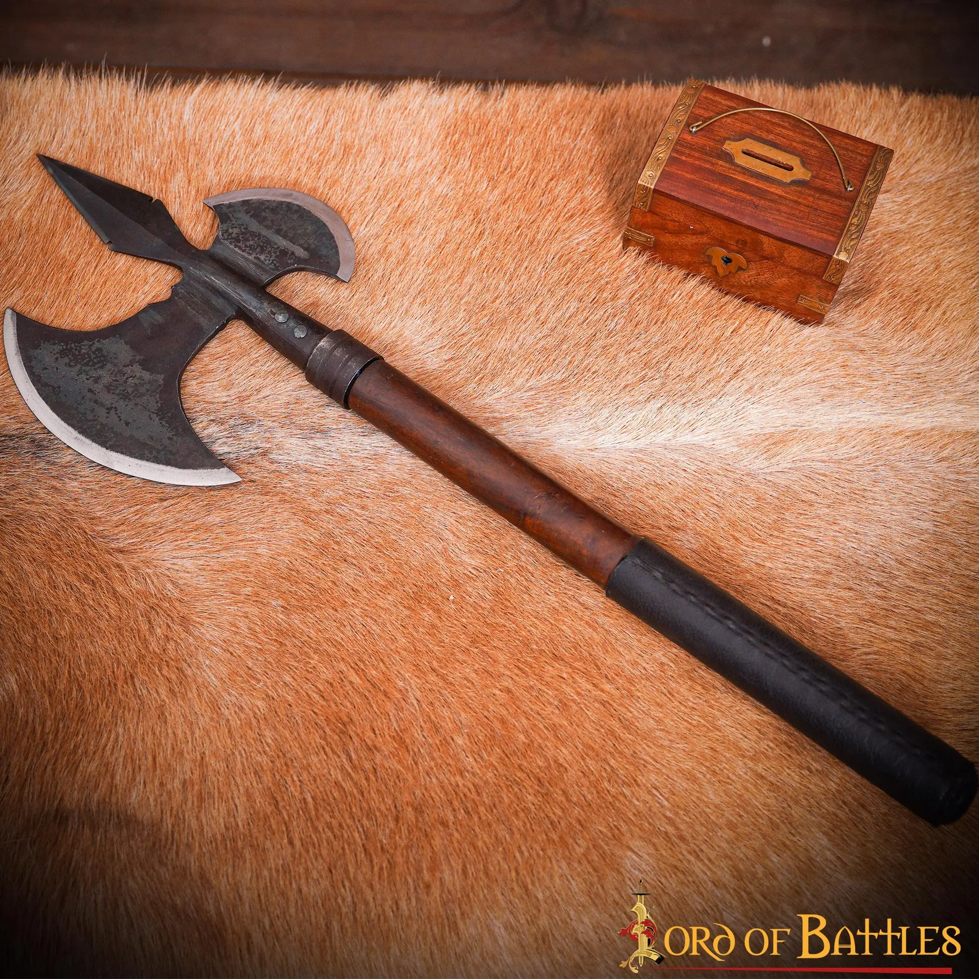 LORD OF BATTLES Medieval Viking Gun Powder Horn