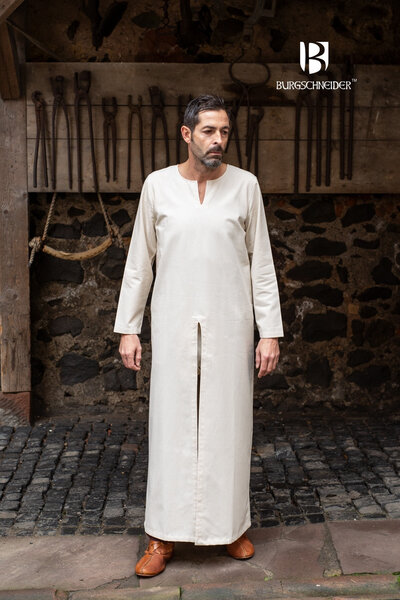 Long undertunic Bernard, natural - Celtic Webmerchant