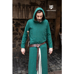 Túnica medieval con capucha Renaud, verde. - Celtic Webmerchant