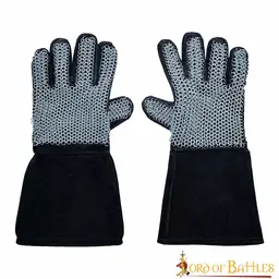 Chain mail gloves, unriveted round rings - Celtic Webmerchant