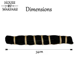 Hästhår, svart 34 cm - Celtic Webmerchant