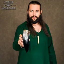 Wikinger-Trinkhorn mit Vegvisir - Celtic Webmerchant