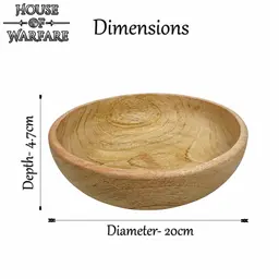 Wooden Viking bowl, 20 cm - Celtic Webmerchant