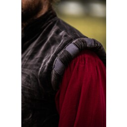 Aksamit dublet guziki metalowe, brązowy - Celtic Webmerchant