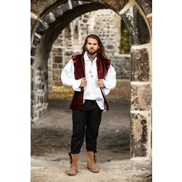 Sammet dublett med metallknappar, red - Celtic Webmerchant