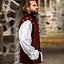 Velvet doublet with metal buttons, red - Celtic Webmerchant