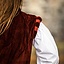 Velvet doublet with metal buttons, red - Celtic Webmerchant