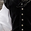 Velvet doublet with metal buttons, black - Celtic Webmerchant