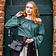 Leonardo Carbone Blouse Renaissance, vert - Celtic Webmerchant