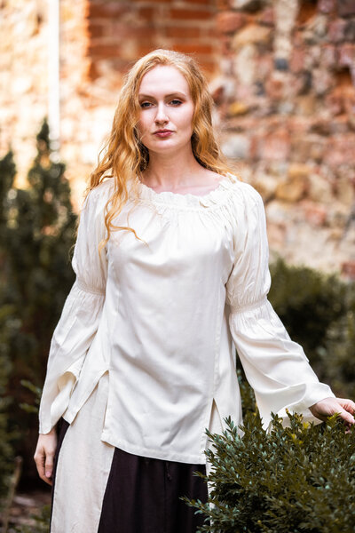 Renaissance Bluse, creme - Celtic Webmerchant