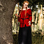 Renaissance blouse, red - Celtic Webmerchant