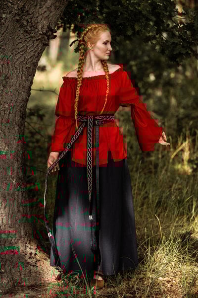 Renaissance blouse, red - Celtic Webmerchant
