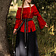 Leonardo Carbone Renaissance blouse, red - Celtic Webmerchant
