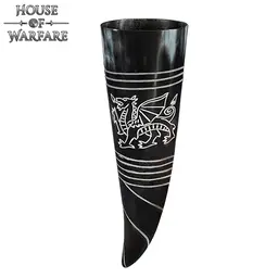 Welsh drinking horn, Y Ddraig Goch - Celtic Webmerchant