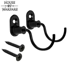 Wall hooks, pair, black - Celtic Webmerchant