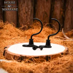 Wall hooks, pair, black - Celtic Webmerchant