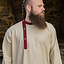 Rusvik Viking tunic Tobiasz, natural-burgundy - Celtic Webmerchant