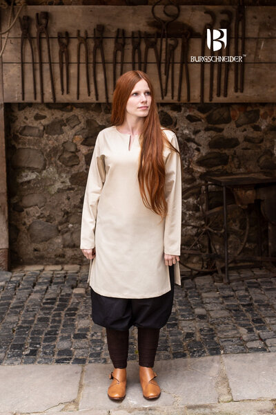 (Under) tunika Skjold-jomfru Greta, naturlig - Celtic Webmerchant
