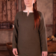 Burgschneider Short Viking tunic Svenja, wool, olive green - Celtic Webmerchant