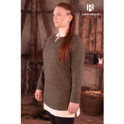 Kort viking tunika svenja, uld, olivengrøn - Celtic Webmerchant
