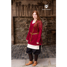 Tunique bouclier vierge laine Hyria, rouge - Celtic Webmerchant