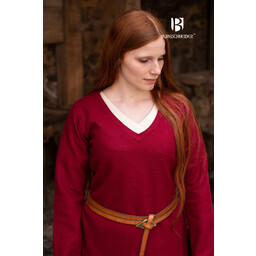 Túnica de escudo de soltera de lana de hyria, rojo. - Celtic Webmerchant