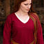 Tunic shield-maiden Hyria wool, red - Celtic Webmerchant