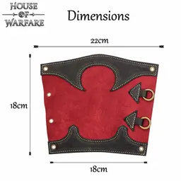 Leather bracers Arcane, red - Celtic Webmerchant