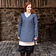 Burgschneider Tunic shield-maiden Frekja, grey - Celtic Webmerchant