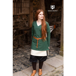 Tunic shield-maiden Frekja, green - Celtic Webmerchant