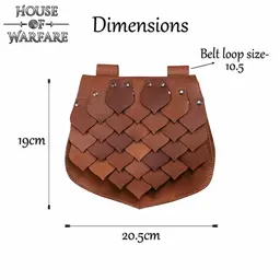 Bolso de cuero Rhaegael - Celtic Webmerchant