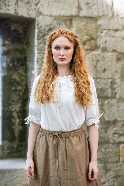 Rosamund blusa, blanco - Celtic Webmerchant